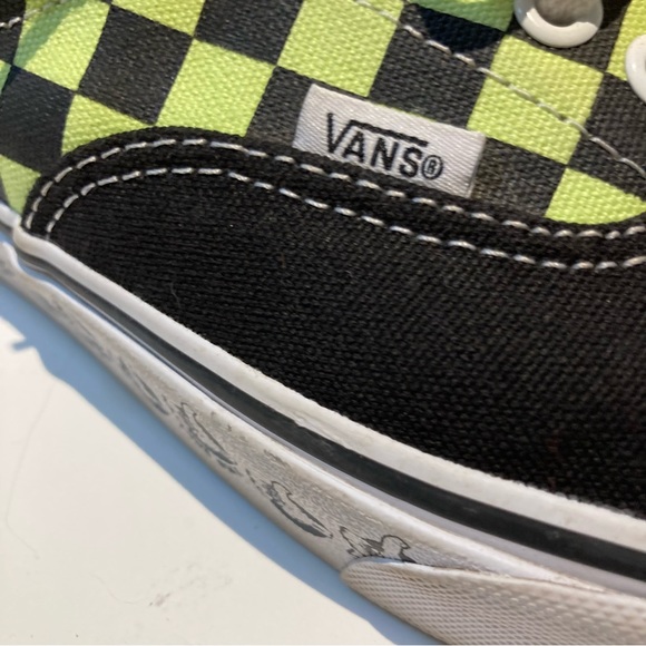 Vans green checkerboard shoes - Picture 7 of 9